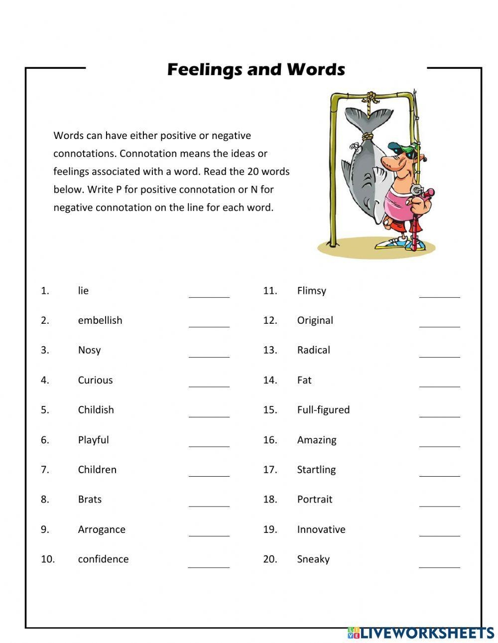 Denotation And Connotation Online Exercise For Worksheets Library Denotation And Connotation Online Exercise For Worksheets Library