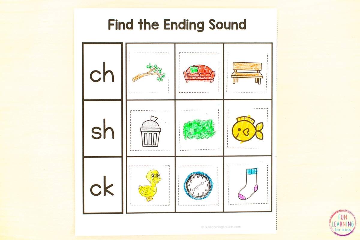 Digraph Sounds Sort Cut Paste Digraph Sounds Sort Cut Paste
