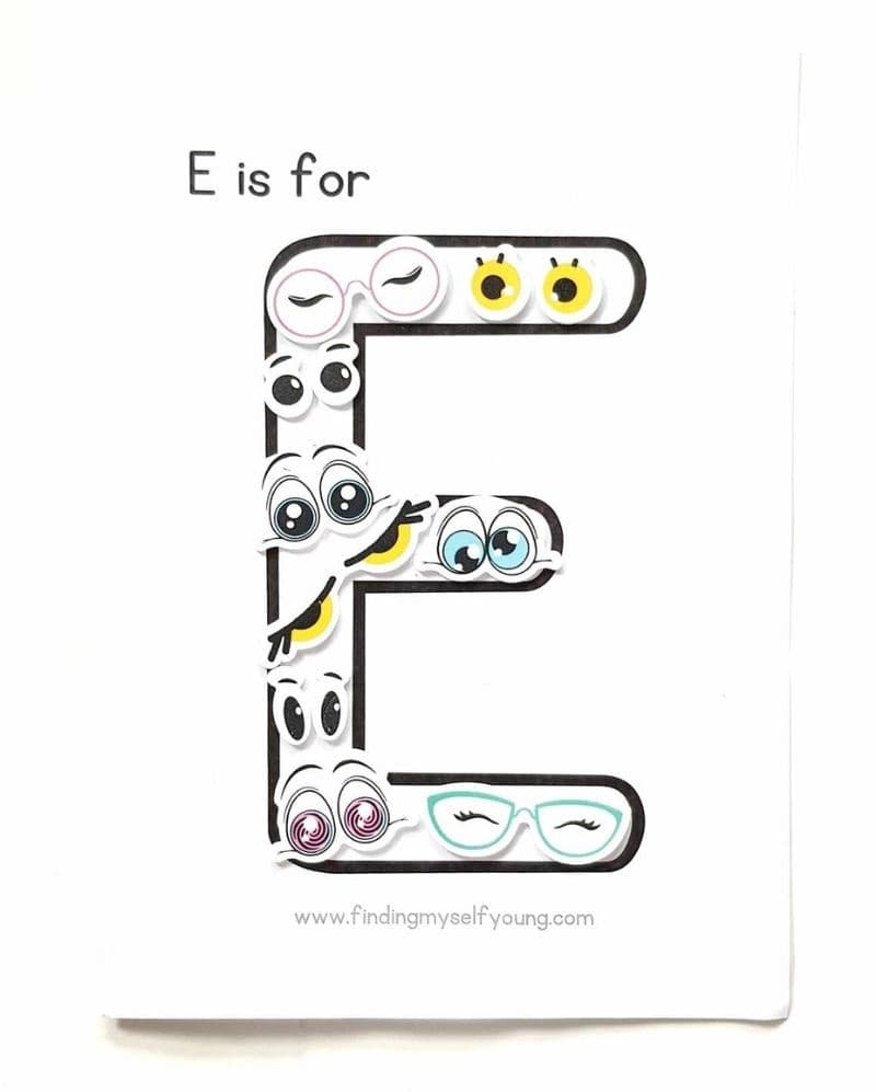 E Is For Eyes Letter E Craft Finding Myself Young E Is For Eyes Letter E Craft Finding Myself Young