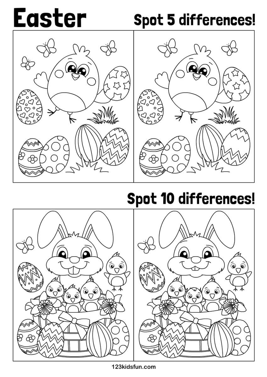 Easter 123 Kids Fun Apps 10 Best Free Easter Printables For Kids Easter Coloring Pages Free Downloadable Worksheets