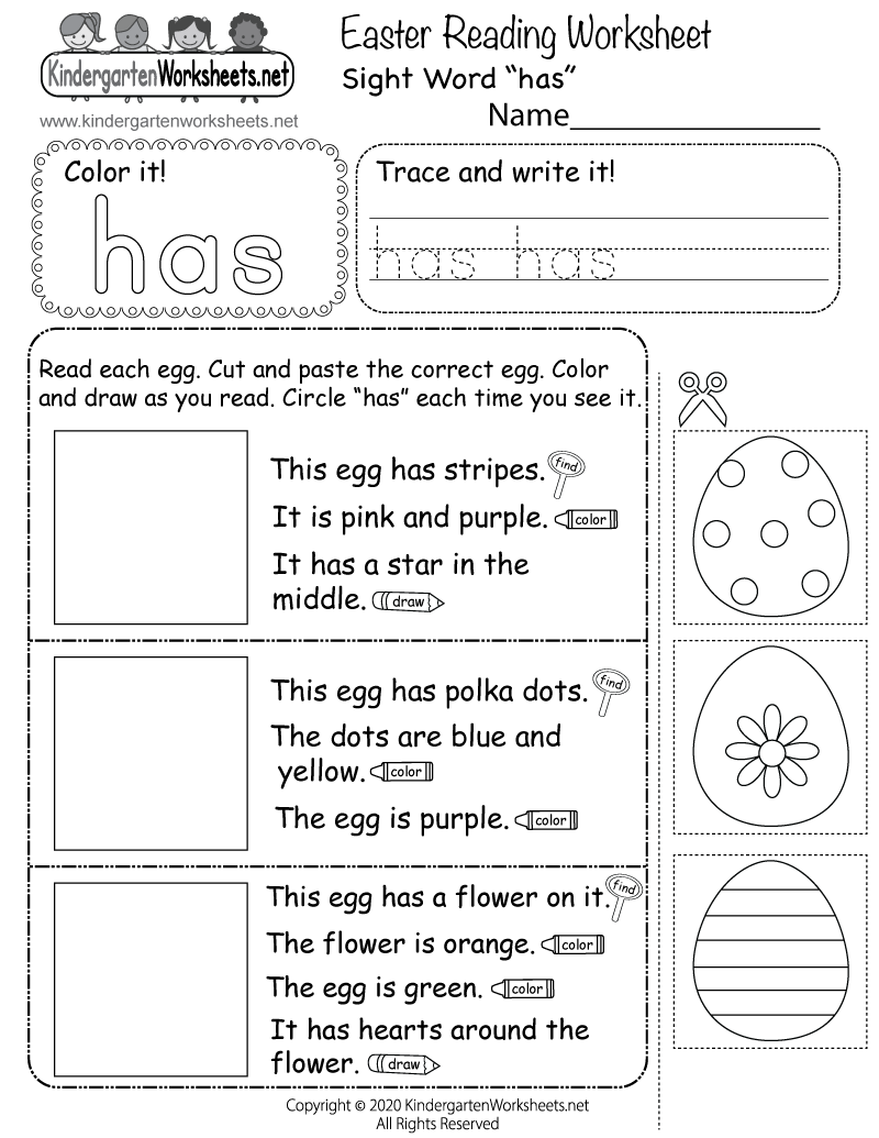 April In Kindergarten FREE WORKSHEETS Keeping My Kiddo Busy