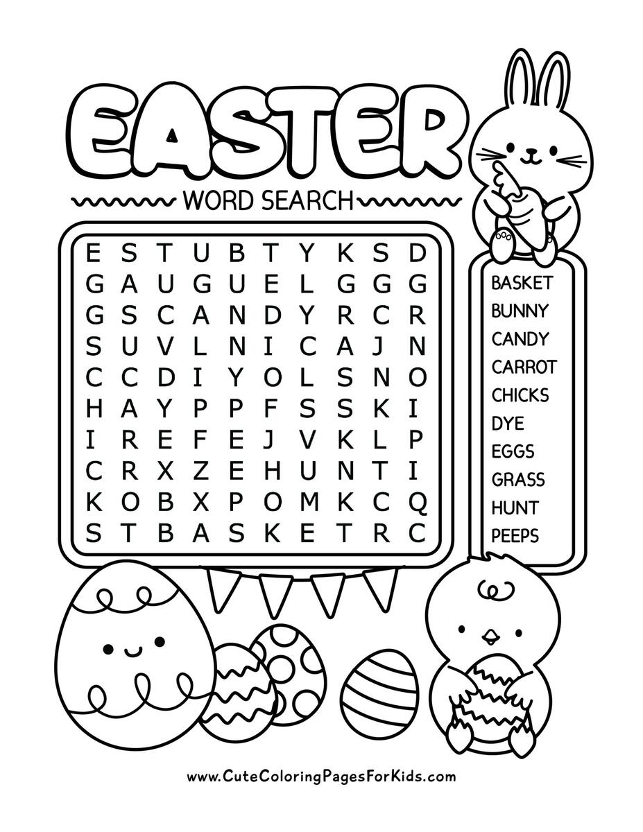 Easter Word Search WordMint