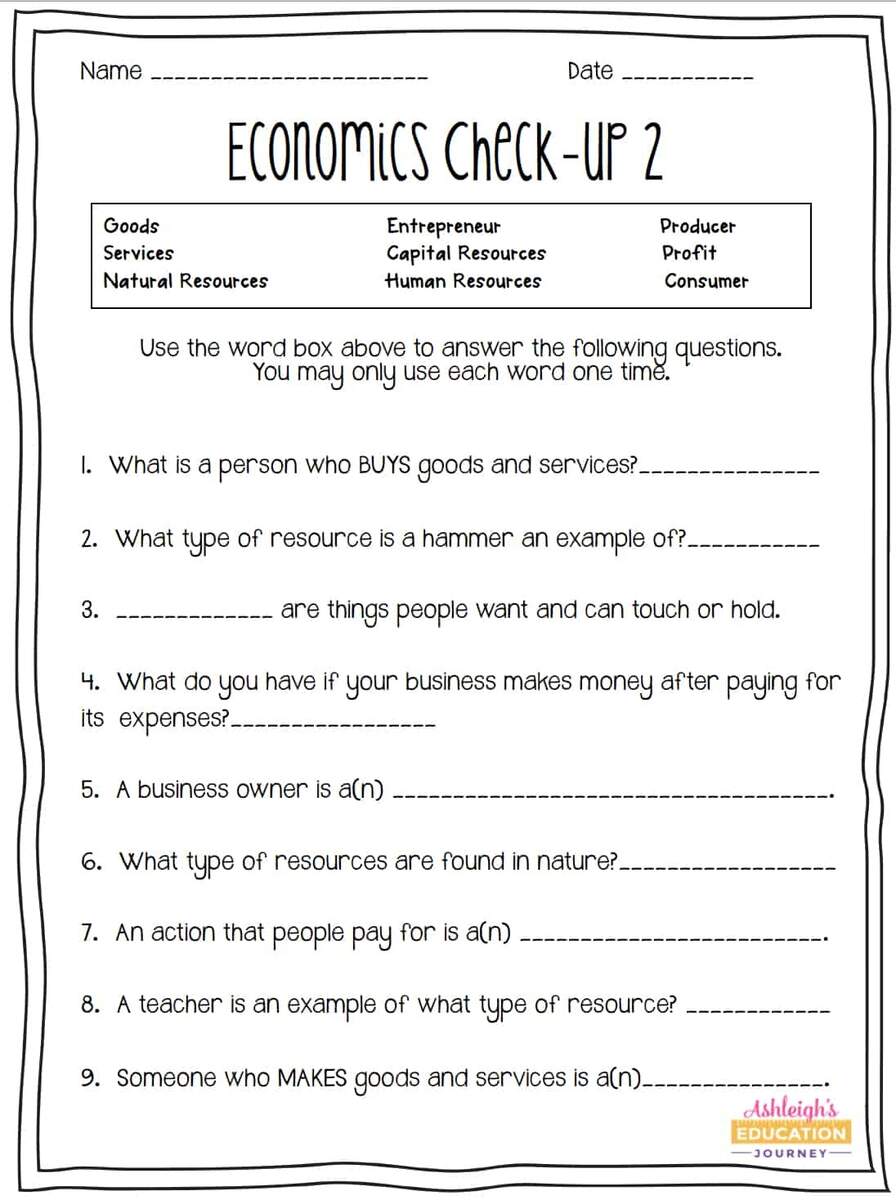 Economics Activities Ashleigh S Education Journey Economics Activities Ashleigh S Education Journey