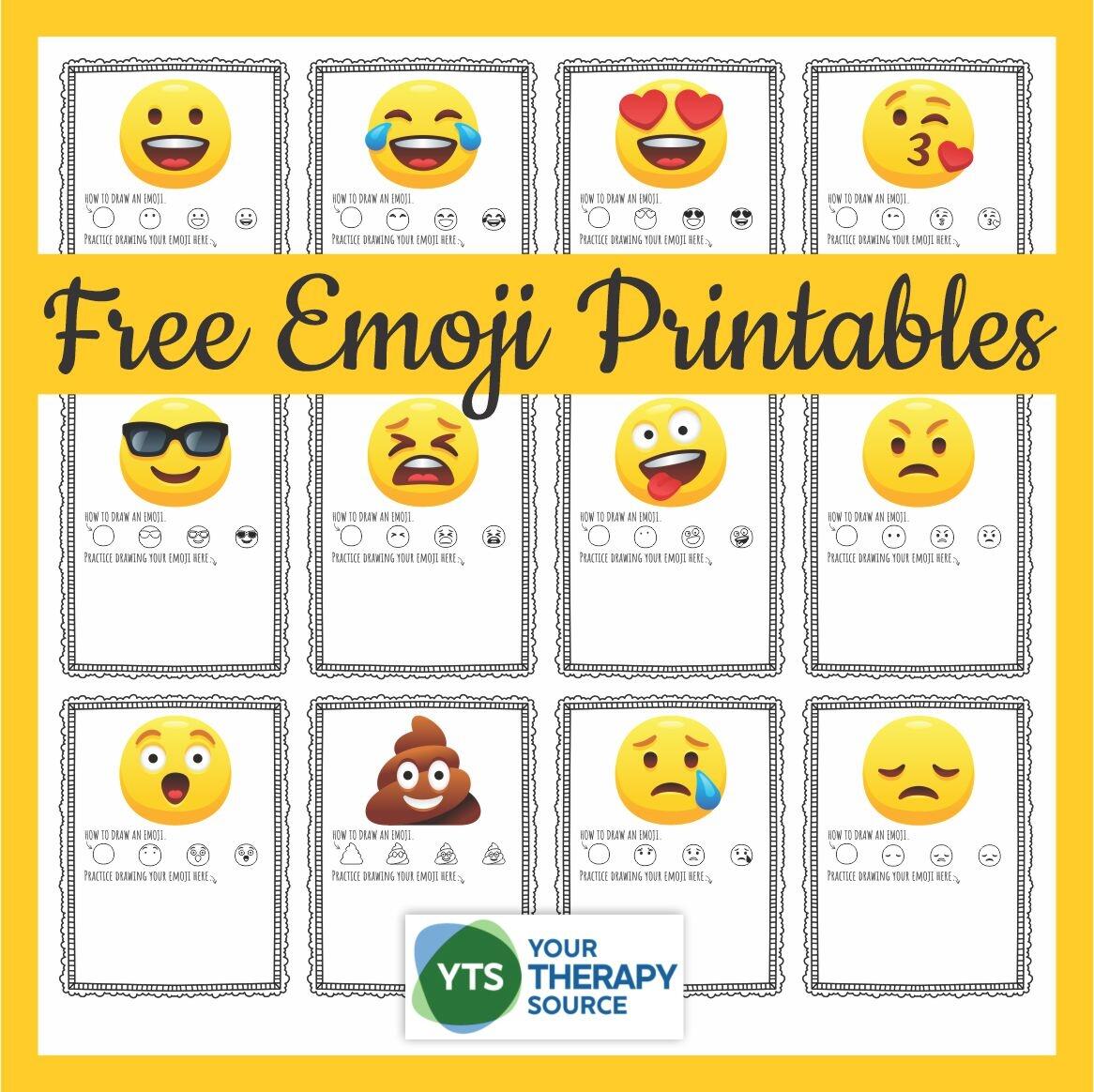 Emoji Printables How To Draw Emoji Faces Your Therapy Source 15 Free Printable Feeling Faces Worksheet Free PDF At Worksheeto