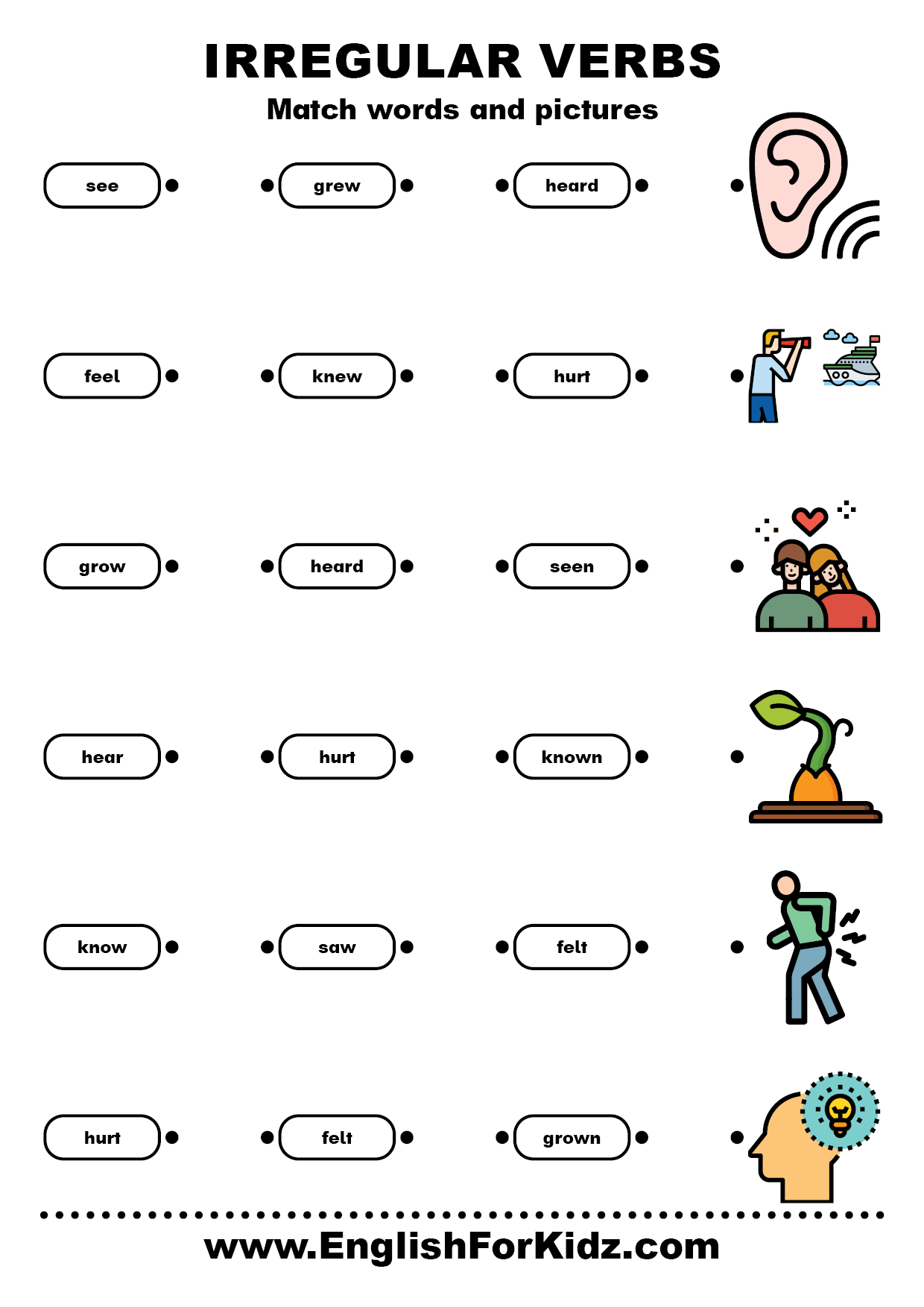 English For Kids Step By Step Irregular Verbs Exercises And Worksheets English For Kids Step By Step Irregular Verbs Exercises And Worksheets
