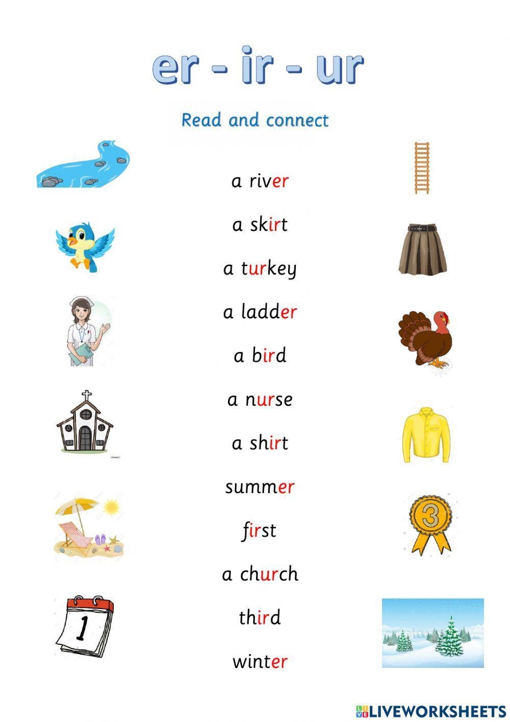 Er Ir Ur Worksheet Worksheets Library Er Ir Ur Worksheet Worksheets Library