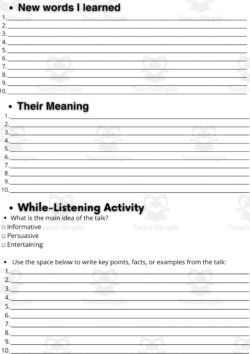 ESL TED Talk Activity The Clues To A Great Story Andrew Stanton By Teach Simple