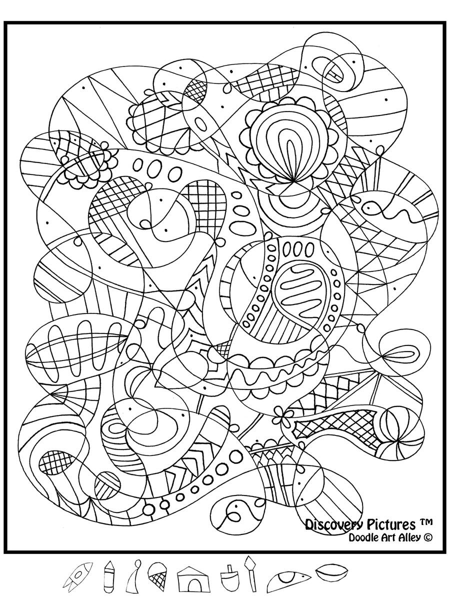 Expert Hidden Pictures CLASSROOM DOODLES