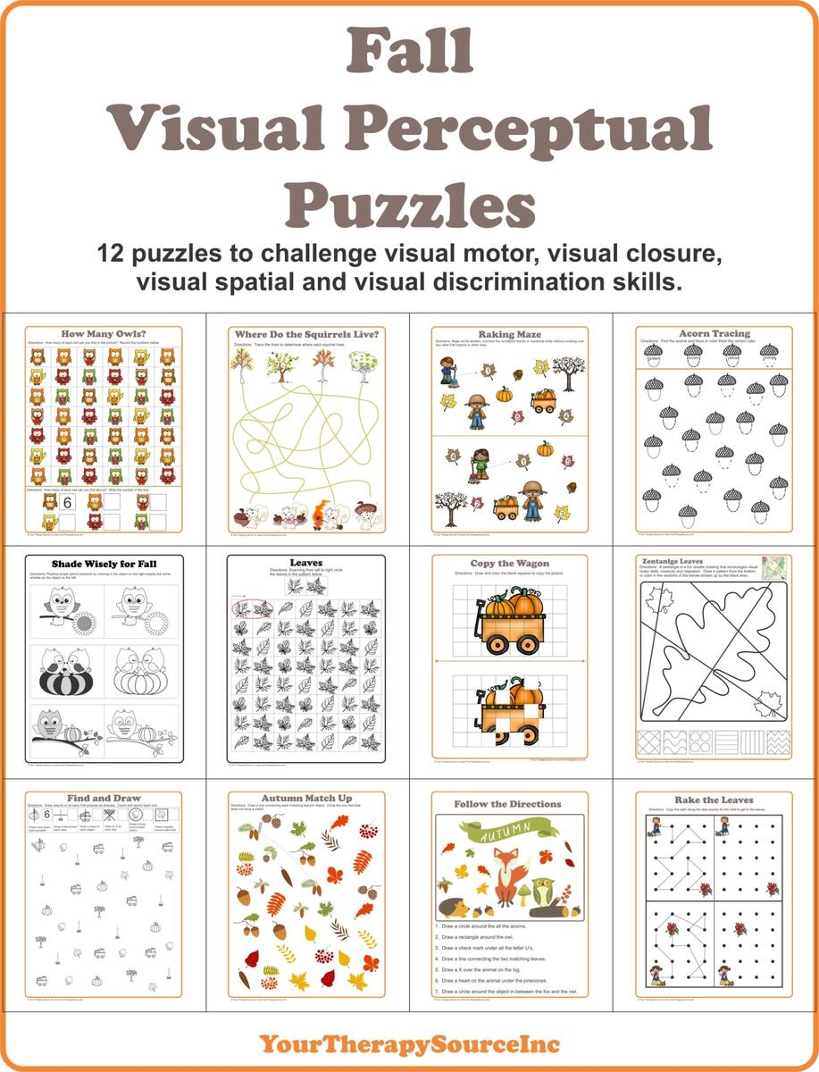 Fall Visual Motor Maze Your Therapy Source Fall Visual Motor Maze Your Therapy Source