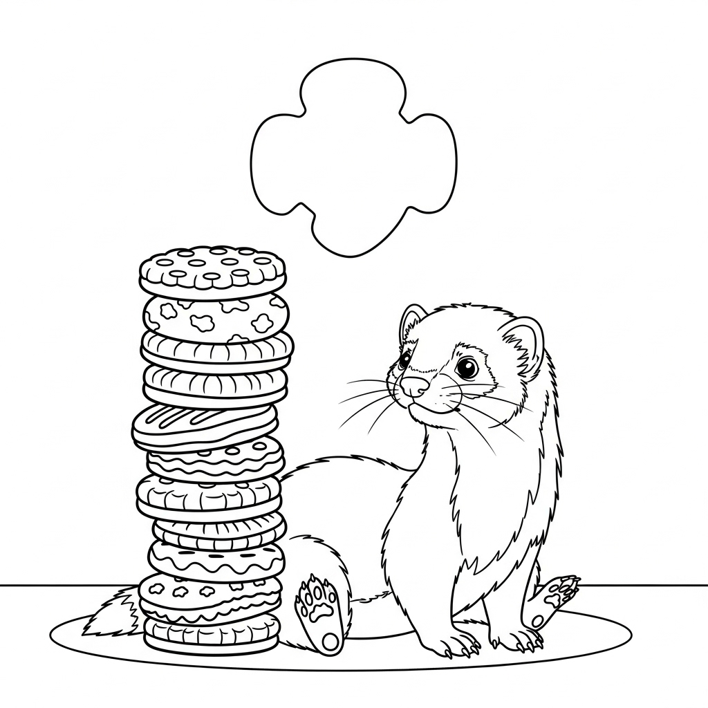 How To Draw Worksheets For The Young Artist Printable How To Draw A Ferret Worksheet
