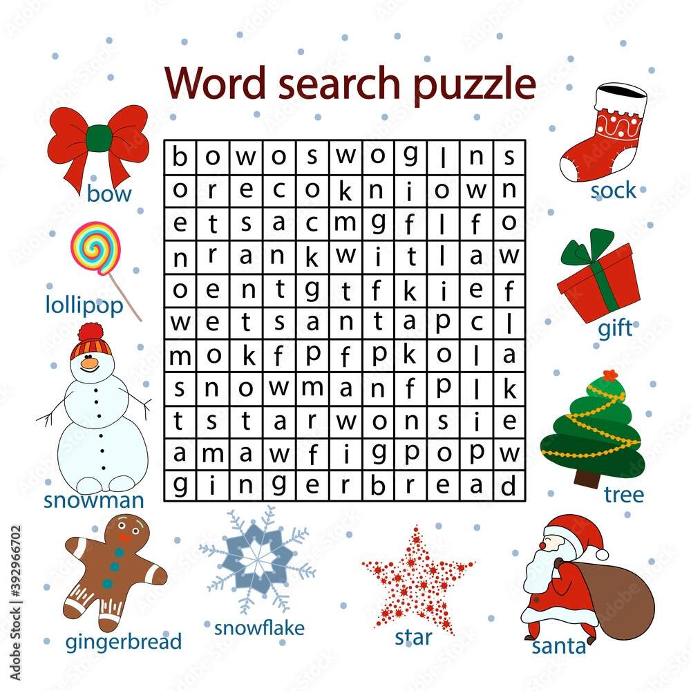 Find Words In A Table On The Theme Xmas Crosswords Puzzle Game For Children Of Any Age Activity Worksheet Printable Version Vector Hand Drawn Illustration Children S Christmas Game Stock Vektor Adobe Stock Find Words In A Table On The Theme Xmas Crosswords Puzzle Game For Children Of Any Age Activity Worksheet Printable Version Vector Hand Drawn Illustration Children S Christmas Game Stock Vektor Adobe Stock