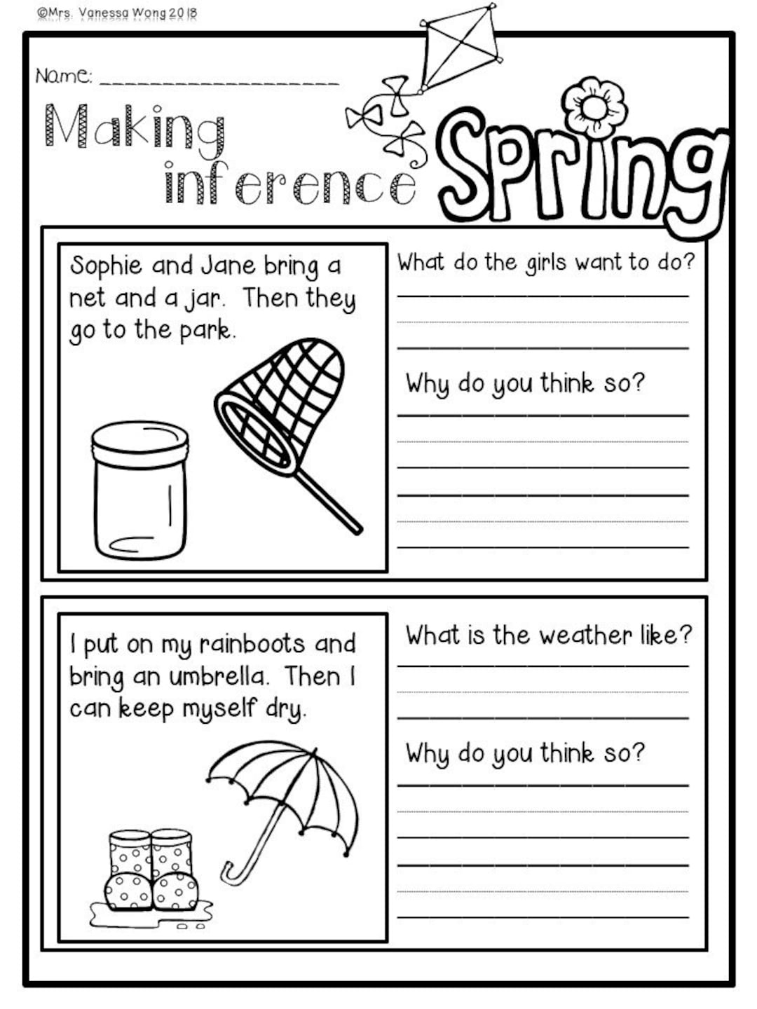 First Grade Seasonal Worksheet Bundle Math Literacy 384 Pages Etsy