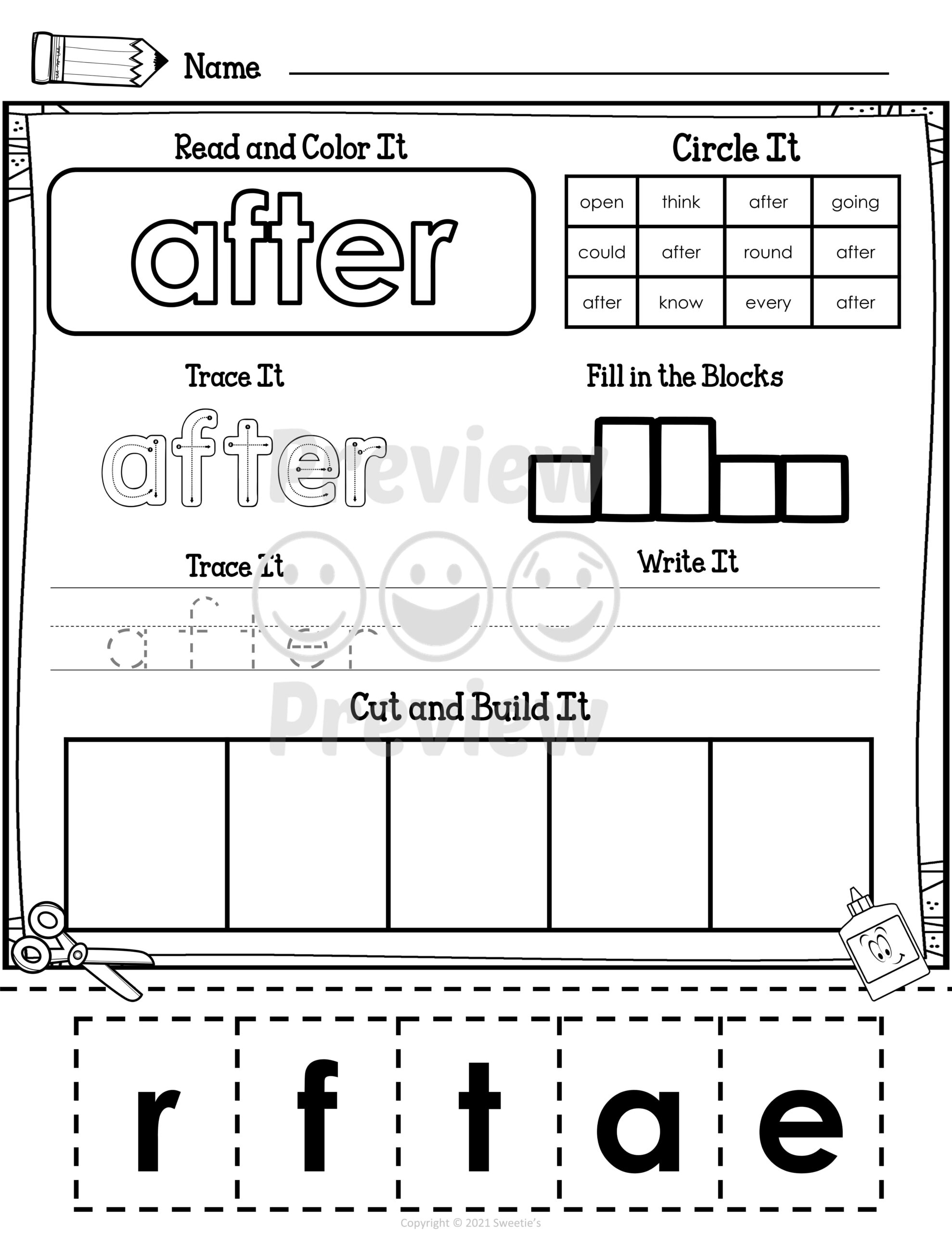 First Grade Sight Words Worksheets Made By Teachers Free Printable First Grade Sight Words Worksheets