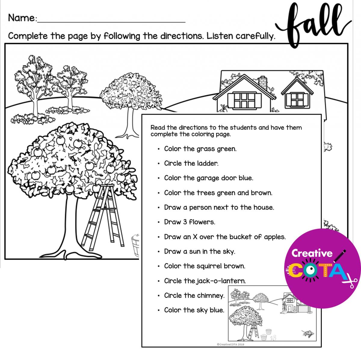 Follow Directions Worksheets TheWorksheets CoM TheWorksheets Library Worksheets Library