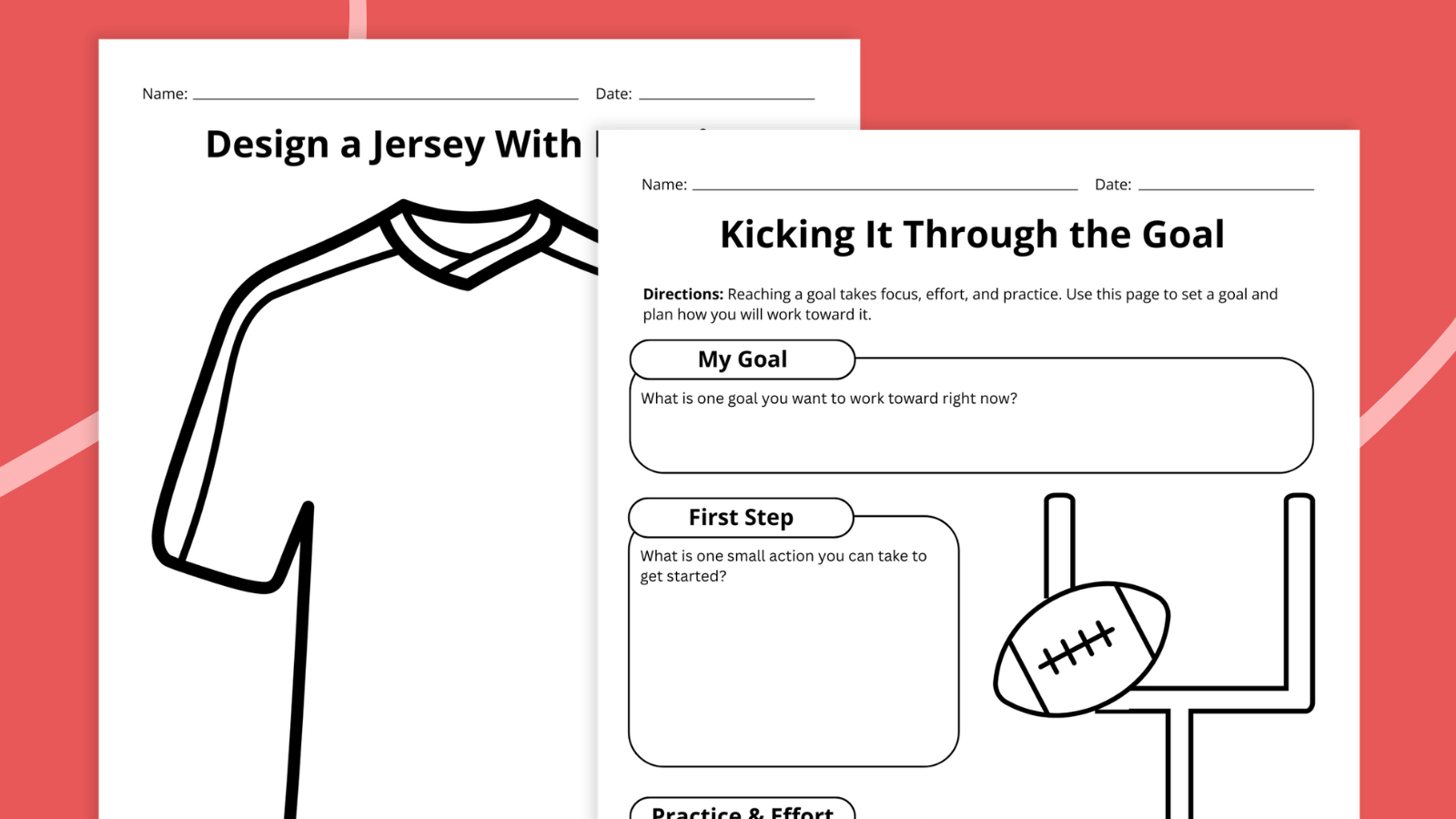 Football Worksheets Free Printable Bundle