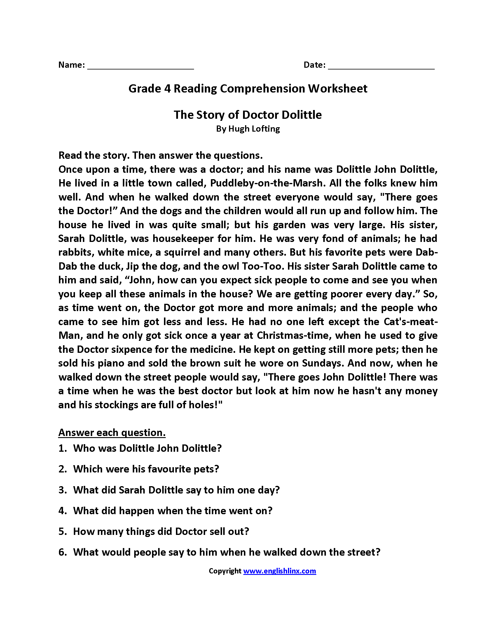 Fourth Grade Reading Worksheets Improve Fluency Comprehension Customize 529 Reading Comprehension Worksheets Templates Online Canva