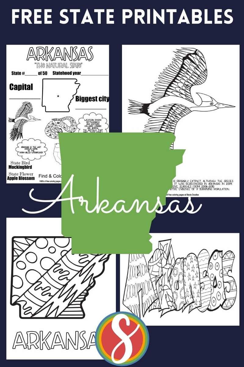 Free Arkansas Coloring Pages Stevie Doodles Free Arkansas Coloring Pages Stevie Doodles