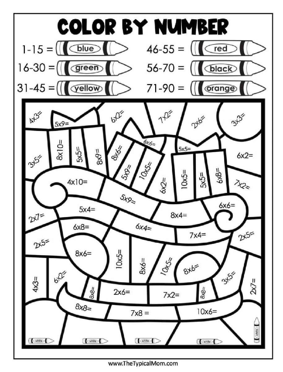 Free Christmas Color By Number PDF Printables Worksheets For 1st Grade Christmas Activities 15 Free PDF Printables Printablee