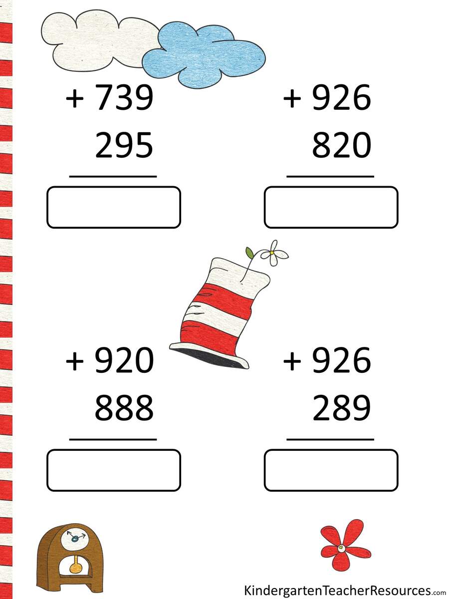 Free Dr Seuss Math Activities Free Dr Seuss Printable Math Pack For Grades K 1st