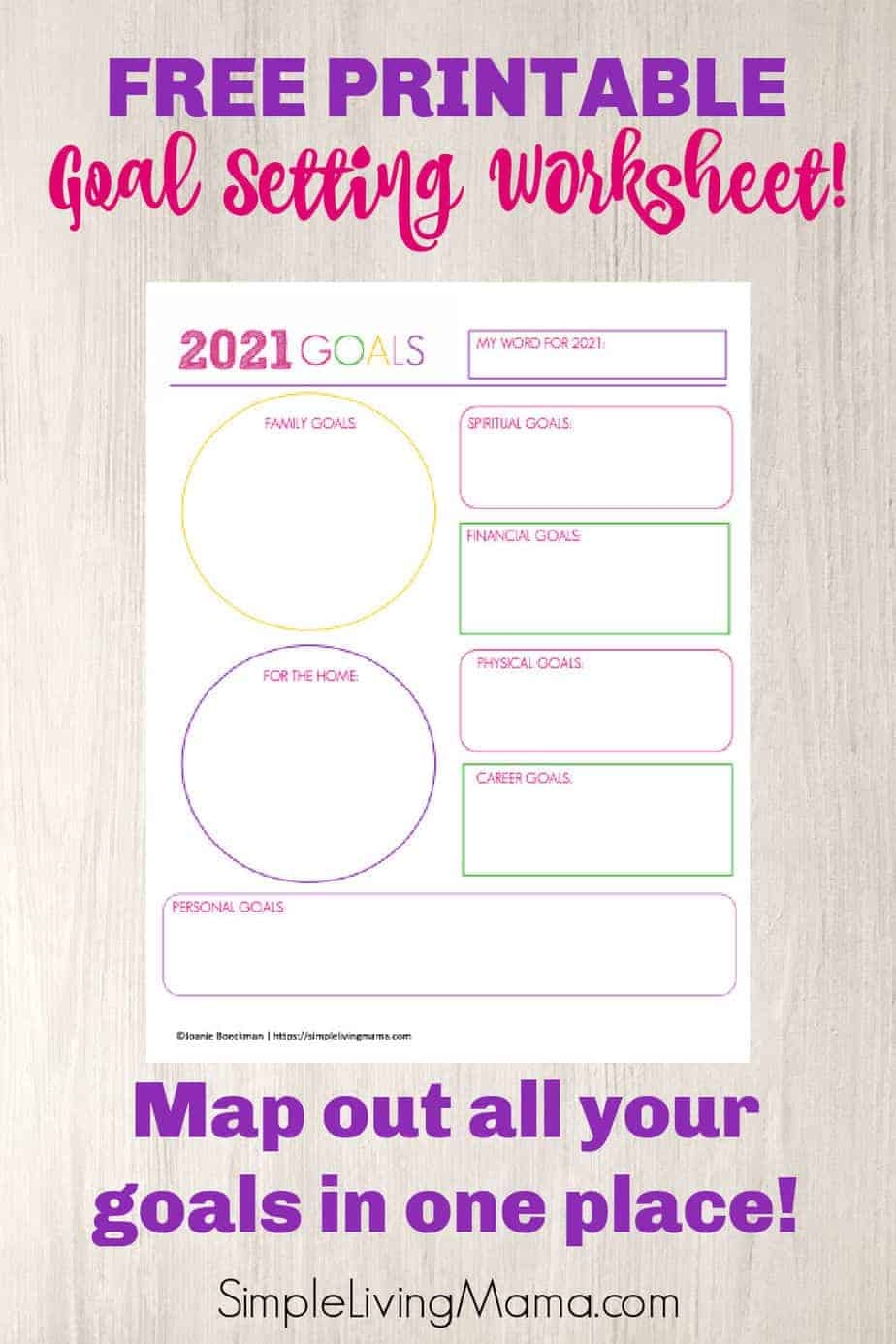 Free Goal Setting Printable Simple Living Mama Free Goal Setting Printable Simple Living Mama