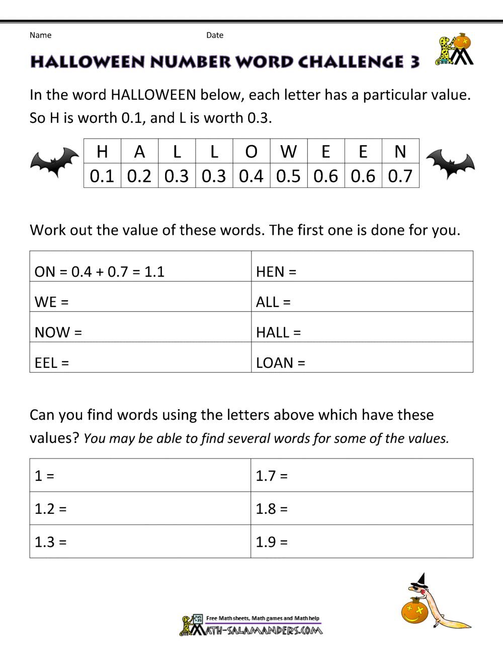 Free Halloween Math Worksheets Free Halloween Math Worksheets Addition Subtraction Coins And Skip Counting Homeschool Den