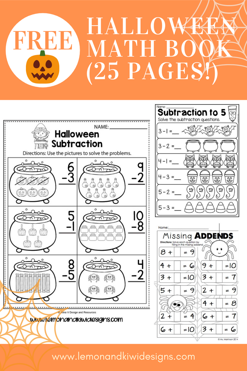 Free Halloween Math Worksheets And Games For Kids Lemon And Kiwi Designs Free Halloween Math Worksheets And Games For Kids Lemon And Kiwi Designs