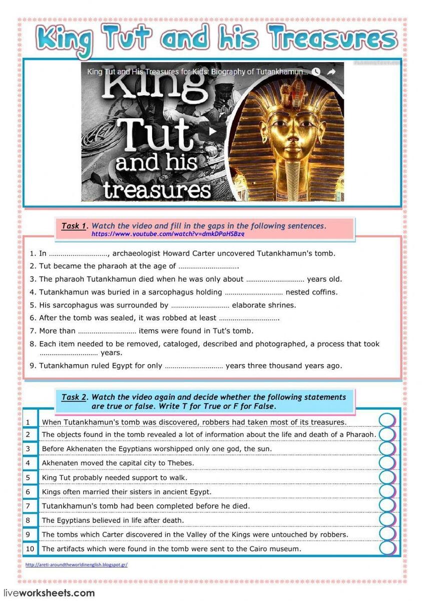 Free King Tut Worksheet Download Free King Tut Worksheet Png Images Free Worksheets On Clipart Library