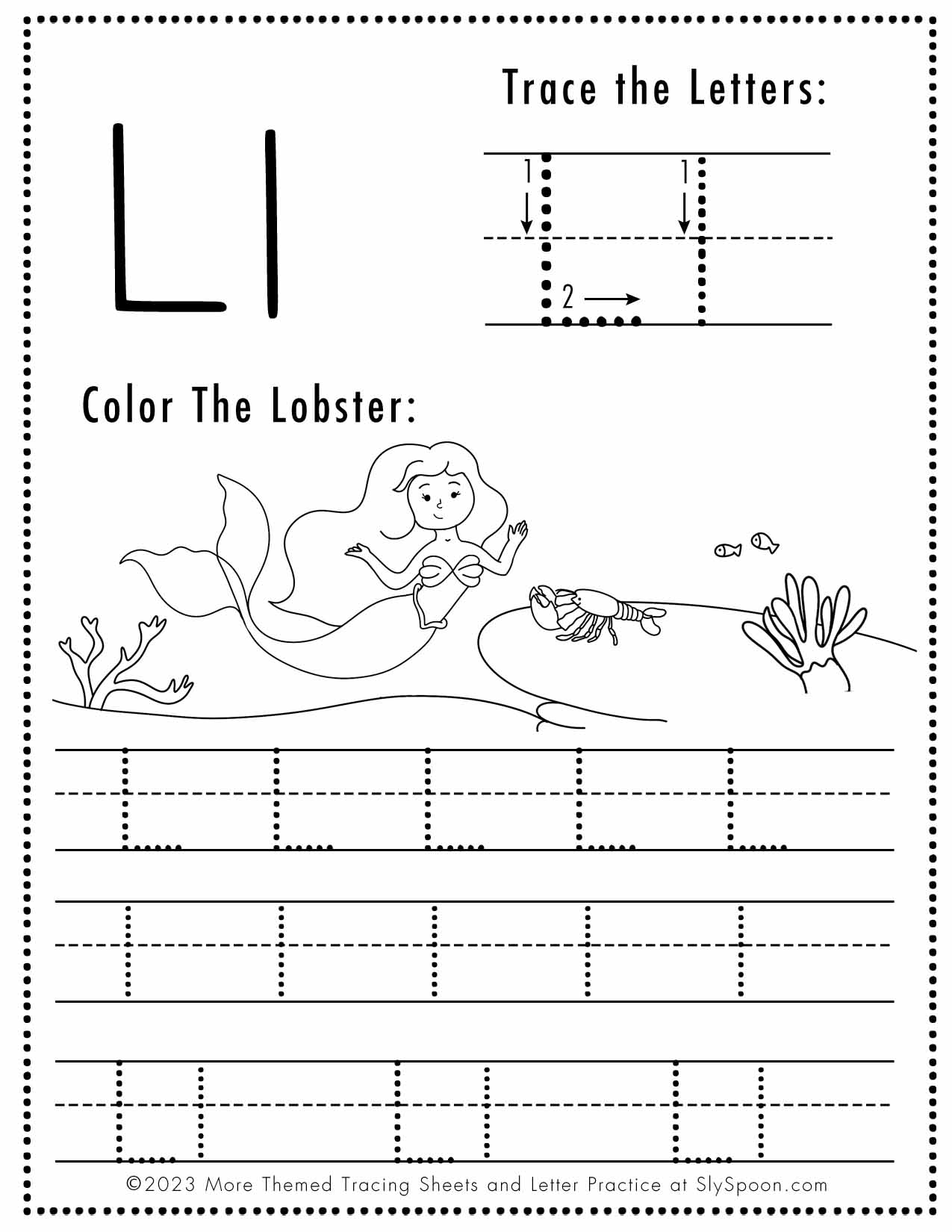 Preschool Colorful Letter L Uppercase And Lowercase Tracing Alphabets Start With Vegetables And Fruits Daily Writing Practice Worksheet Printable A4 Stock Vector Image Art Alamy
