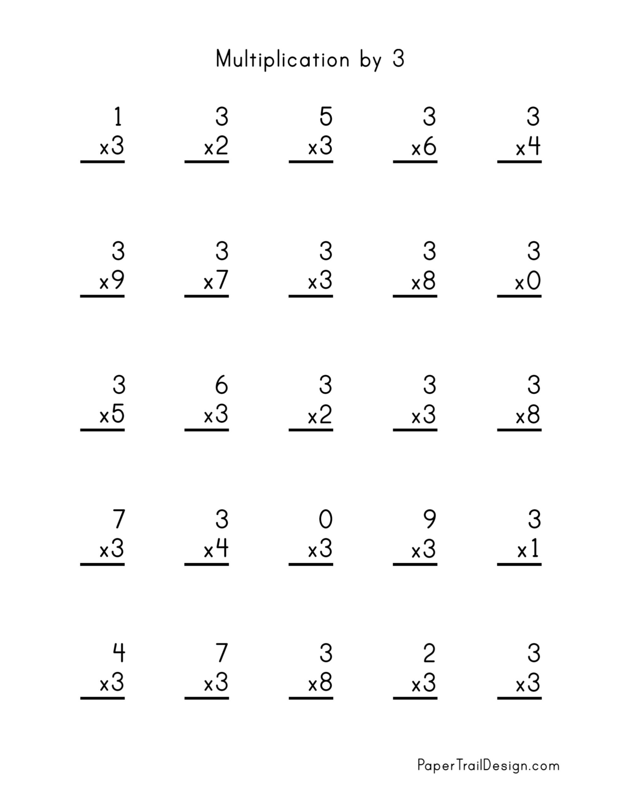 3 Digit By 3 Digit Multiplication Worksheets Exam Math Multiplication Made By Teachers