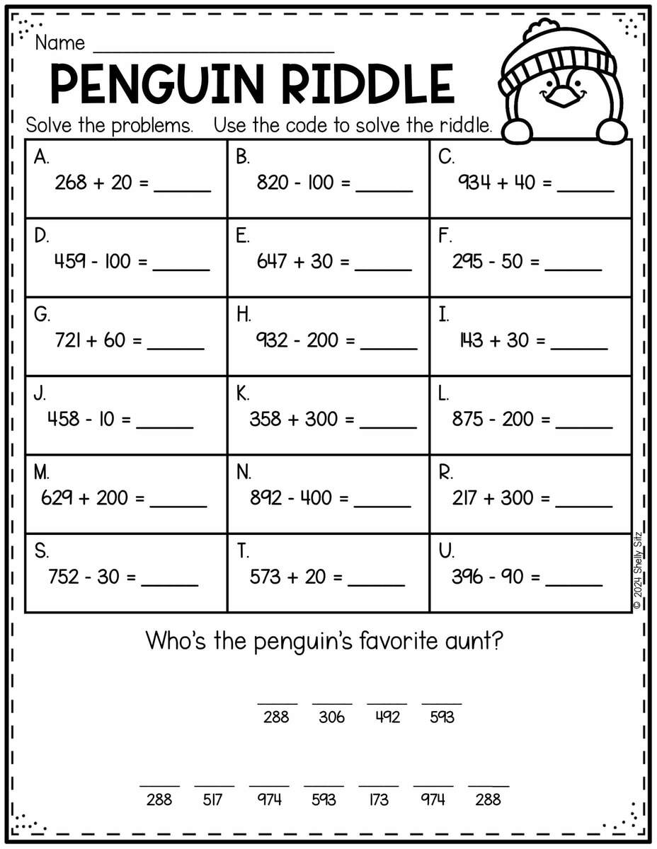 Winter Printables 2nd Grade Made By Teachers