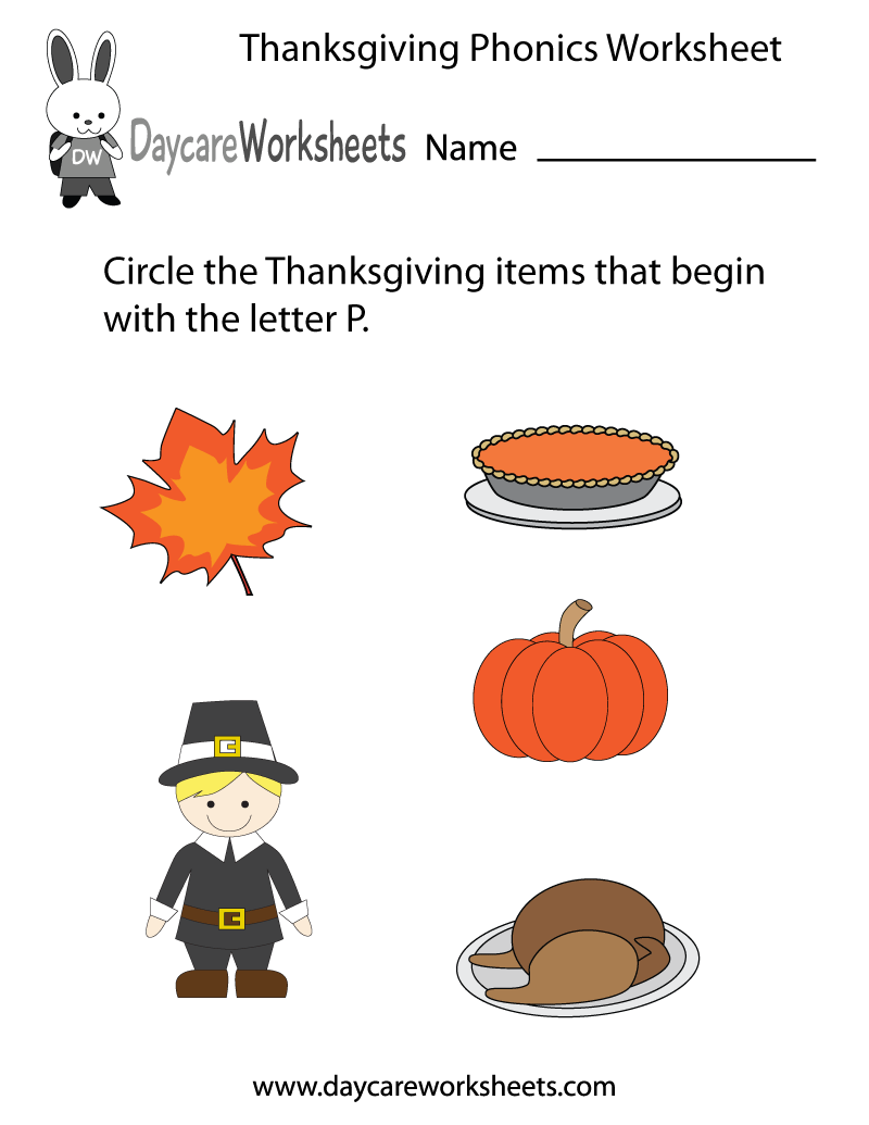 Free Preschool Thanksgiving Phonics Worksheet Thanksgiving Circle The Beginning Sounds Worksheet Printable Phonics Nurtured Neurons