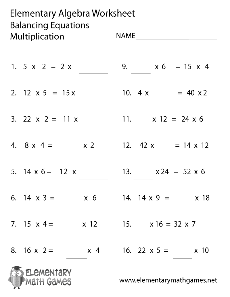 Free Printable Algebra Multiplication Worksheet Free Printable Algebra Multiplication Worksheet