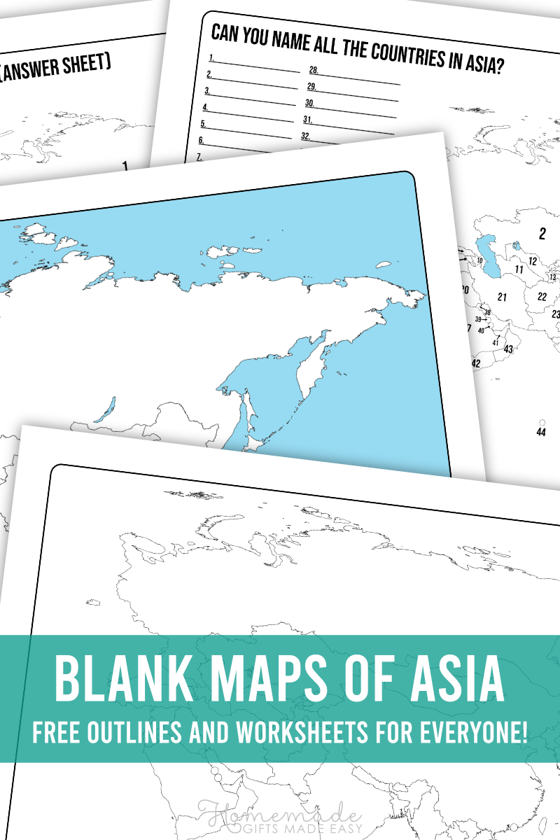 FREE Printable Blank Maps For Kids World Continent USA