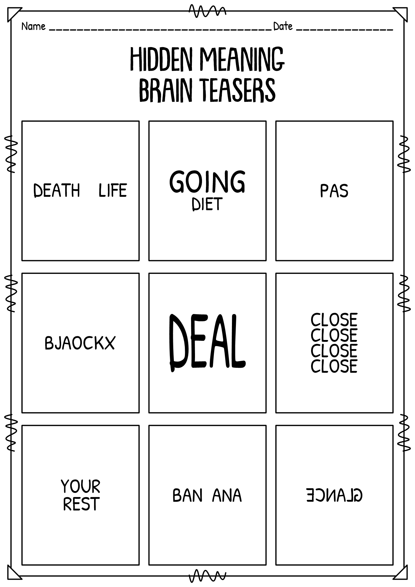 Free Printable Brain Teasers With Answers Worksheets Library 12 Printable Brain Teaser Worksheets Free PDF At Worksheeto