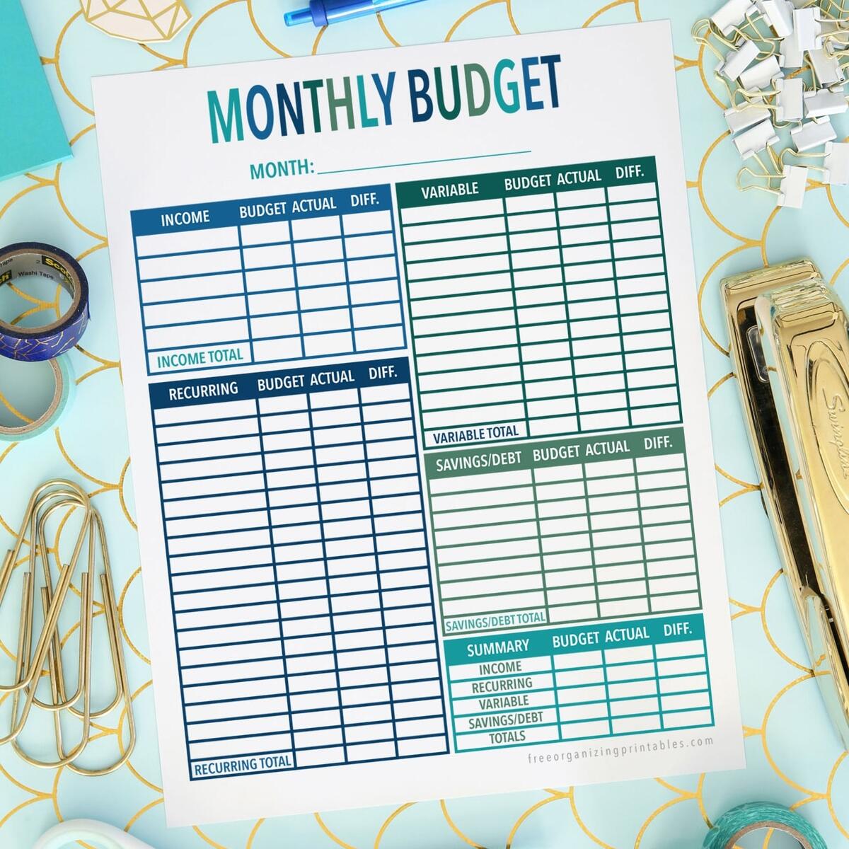 25 Free Printable Budget Templates That Ll Help You Save