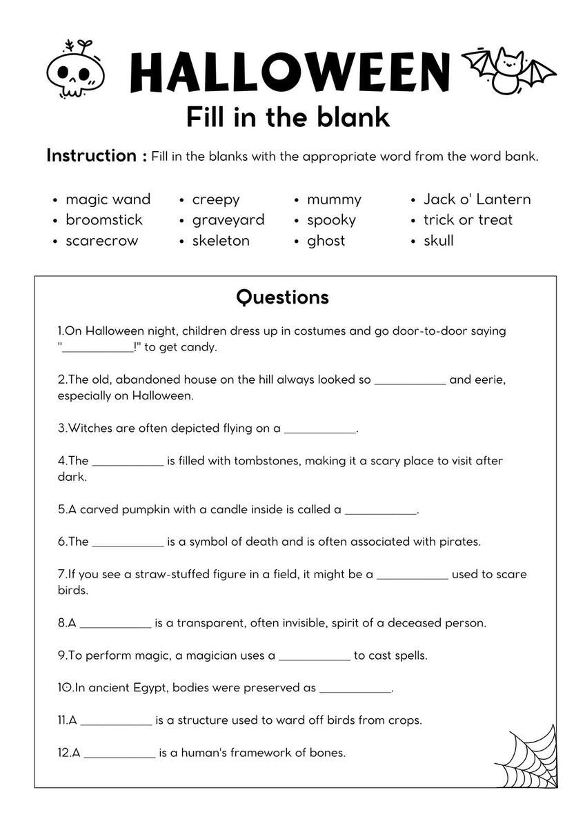 Free Printable Halloween Worksheet Templates To Edit Canva Free Printable Halloween Worksheet Templates To Edit Canva