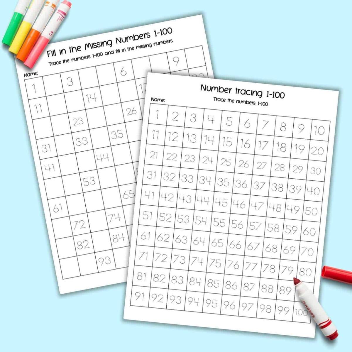 Free Printable Number Tracing Worksheets 1 100 The Artisan Life Free Printable Number Tracing Worksheets 1 100 The Artisan Life