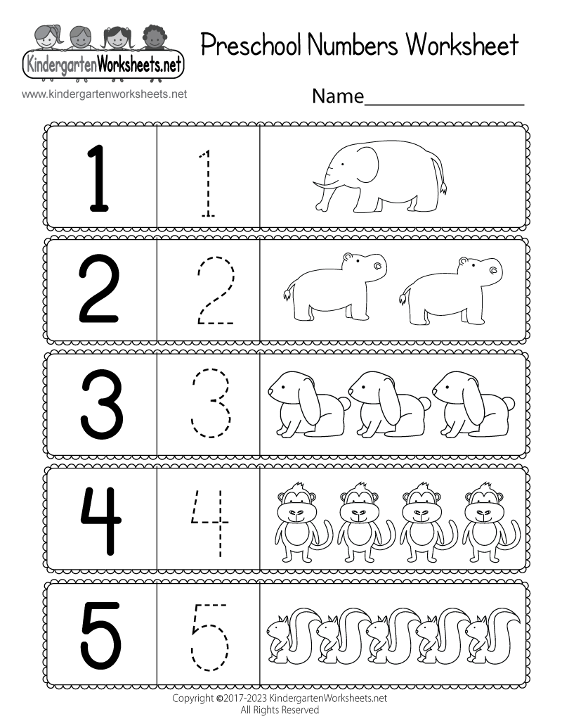 Free Printable Count And Match Numbers Worksheet