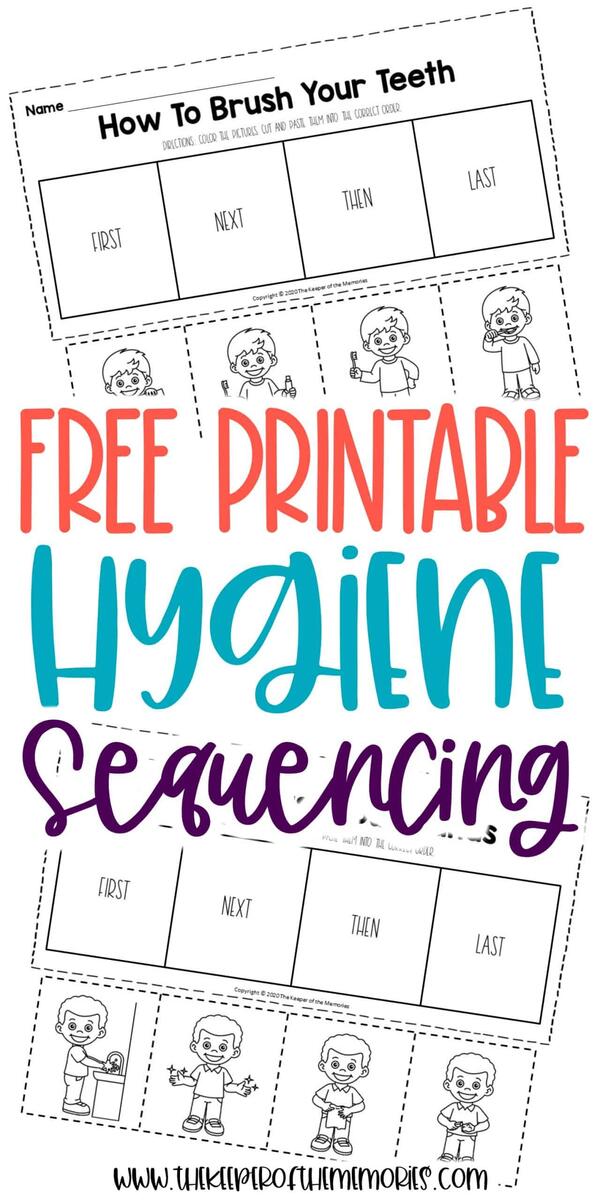Free Printable Preschool Sequencing Worksheets Personal Hygiene Workbook For Kindergarten Engaging Learning Companion For Kids Made By Teachers
