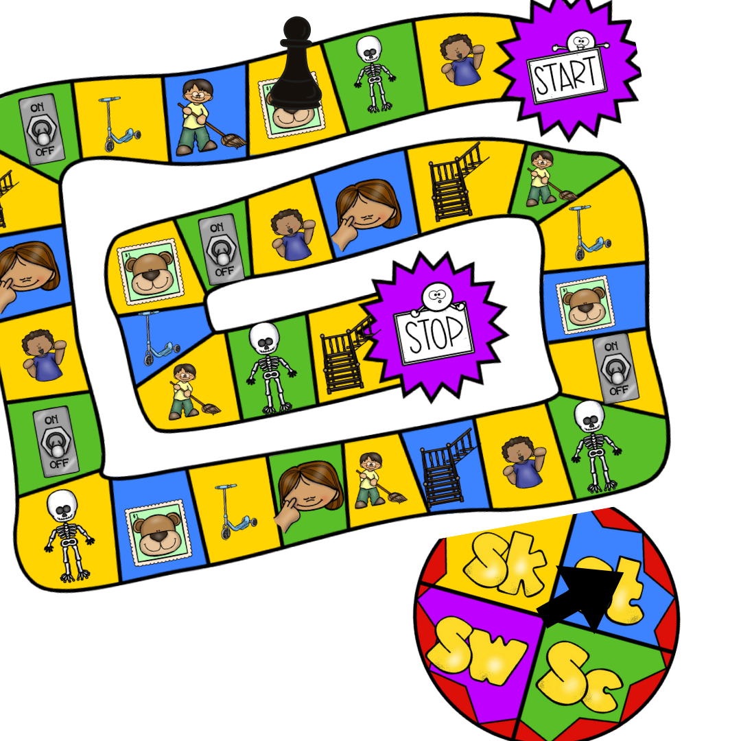 FREE Printable S Blends Speech Therapy Game FREE Printable S Blends Speech Therapy Game