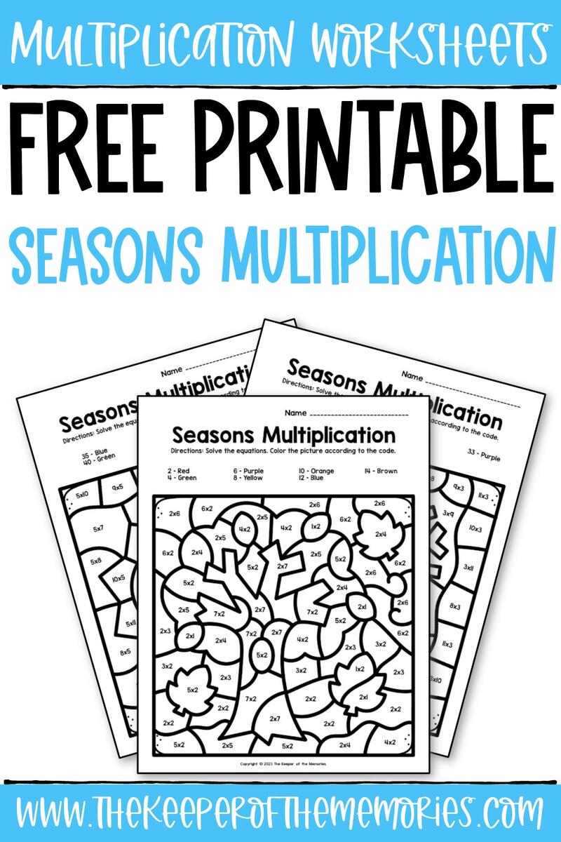 Multiplication Color By Number Superstar Worksheets