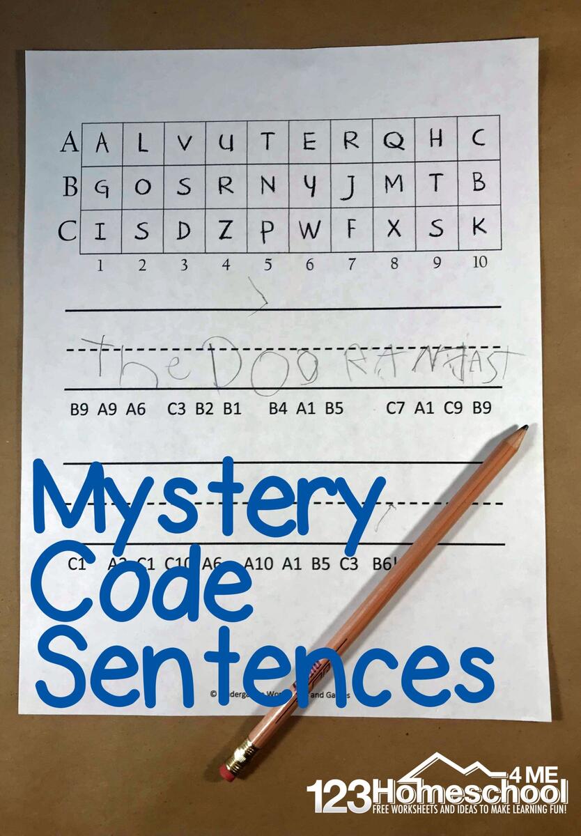 FREE Printable Secret Code For Kids Printable Worksheet FREE Printable Secret Code For Kids Printable Worksheet