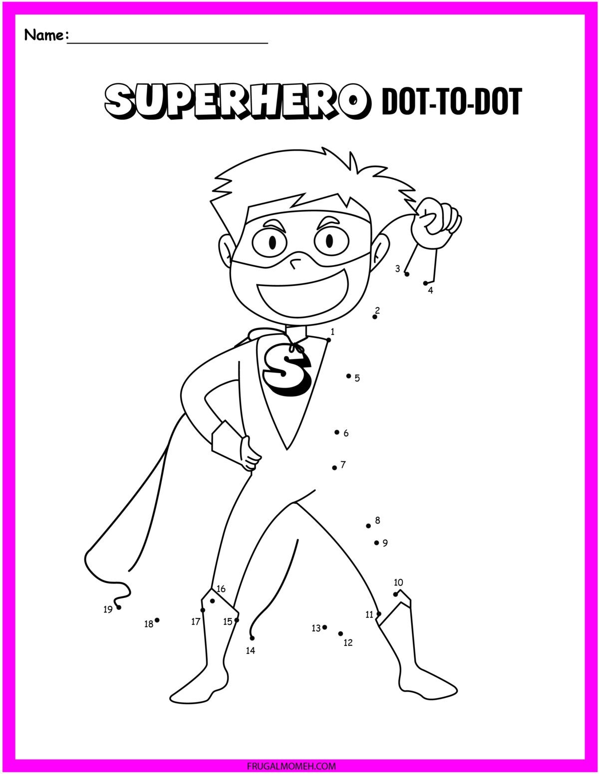 Superhero Worksheets Preschool Planning Playtime