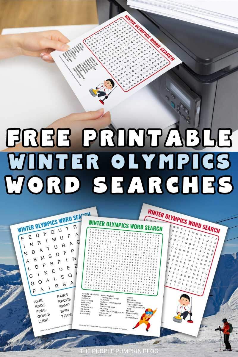 Free Printable Winter Olympics Word Search Puzzles Free Printable Winter Olympics Word Search Puzzles
