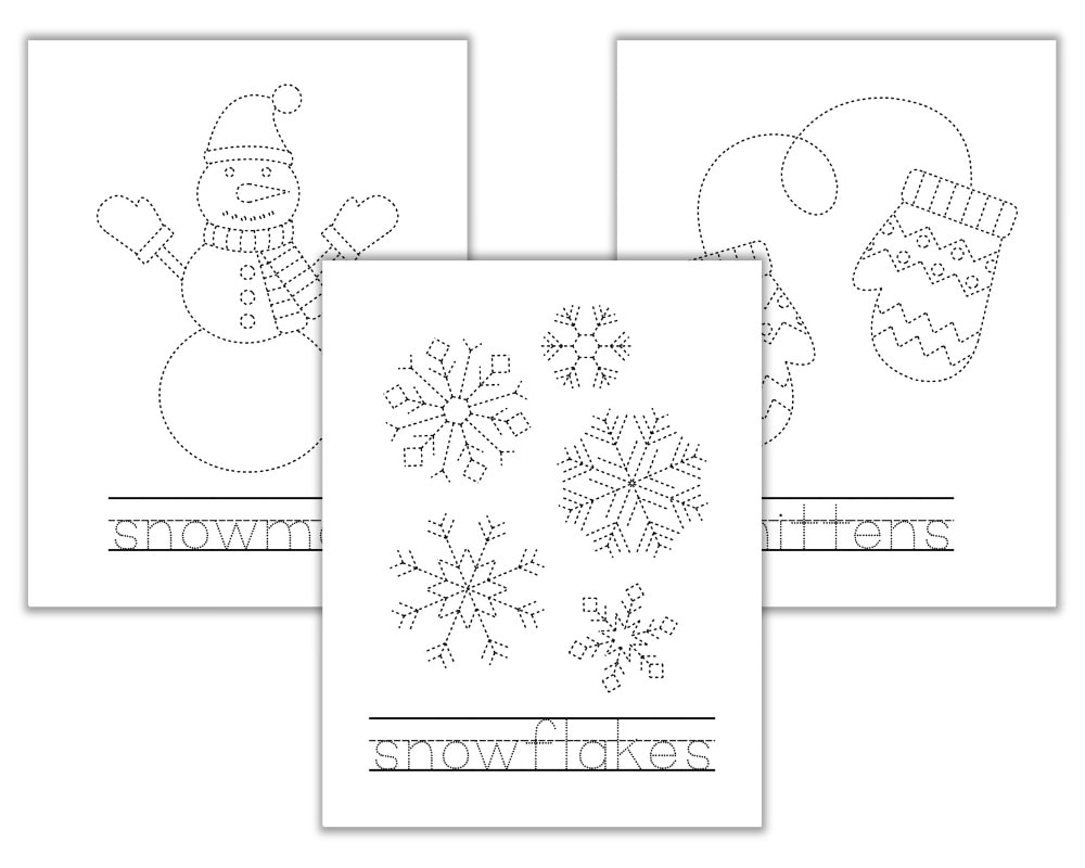 Free Printable Winter Matching Worksheet Pjs And Paint