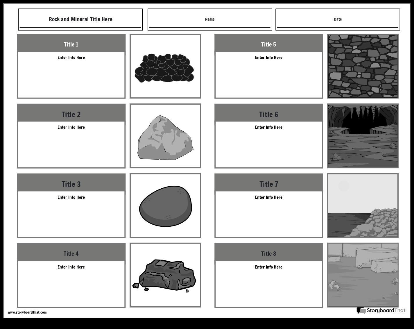Free Rocks Minerals Worksheets Storyboard That Free Rocks Minerals Worksheets Storyboard That