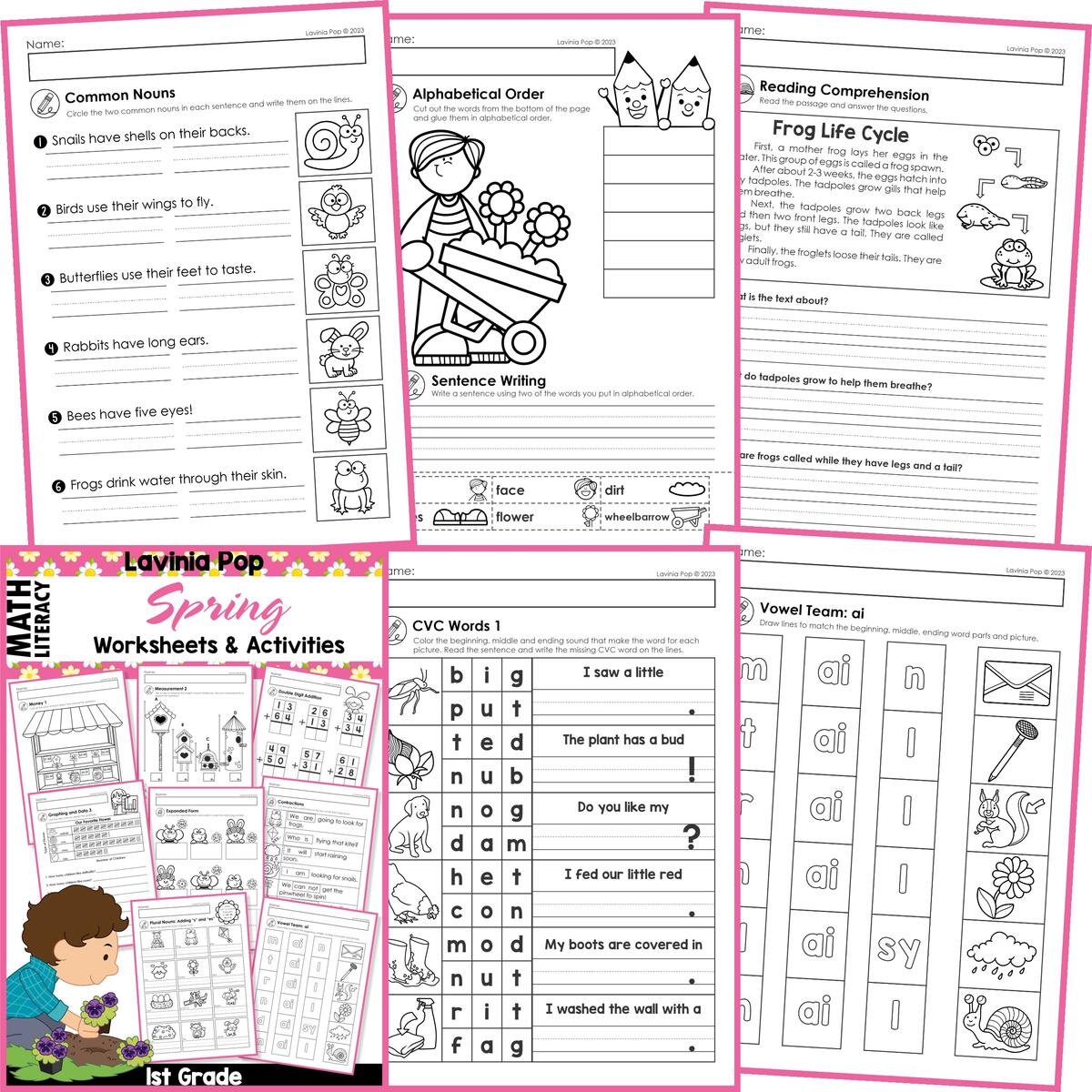 Number Worksheets Spring Made By Teachers