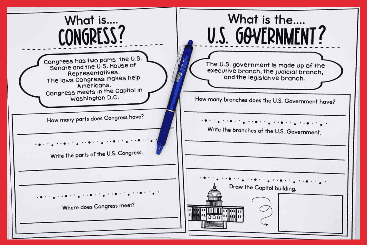 What Is The U S Government Worksheets Reading Comprehension Worksheets Library