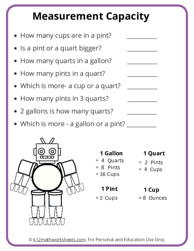 Gallon Man Printable Chart And Activities Gallon Man Printable Chart And Activities
