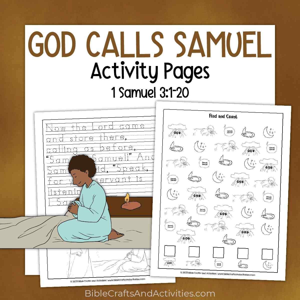 God Calls Samuel Activity Pages Bible Crafts Shop Book Of 1 Samuel Bible Coloring Page